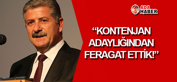 Gündüz: Kontenjan adaylığından feragat ettik!