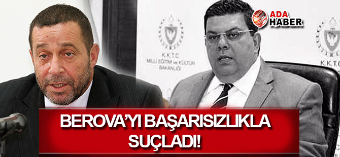 Denktaş, Berova'yı başarısızlıkla SUÇLADI!