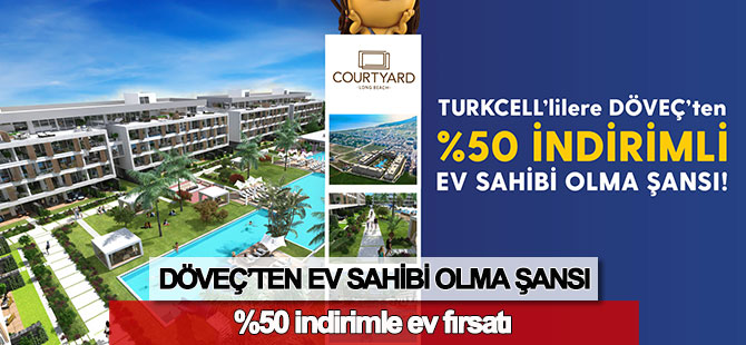 %50 indirimle ev fırsatı