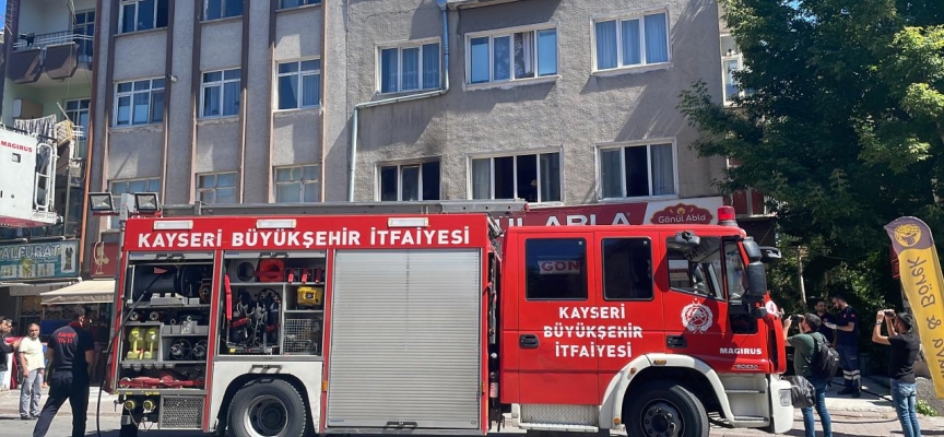 Kayseri'de bir evde çıkan yangın söndürüldü