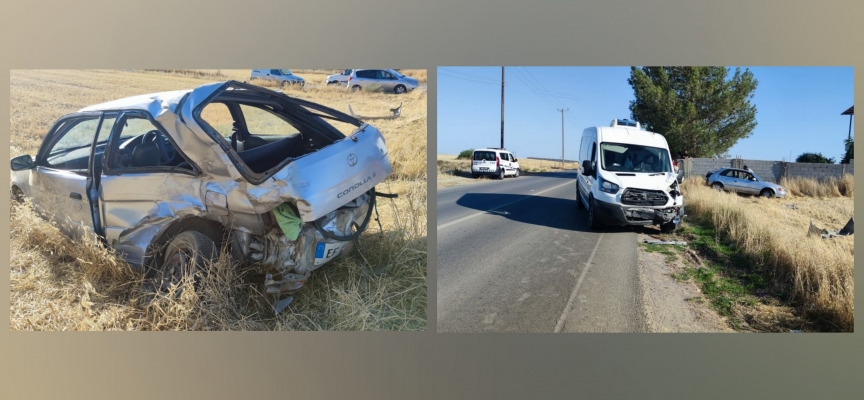 Dikmen-Lefkoşa anayolunda meydana gelen trafik kazasında 1 kişi yaralandı