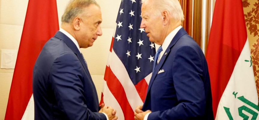 Irak Başbakanı Kazımi ile ABD Başkanı Biden görüştü