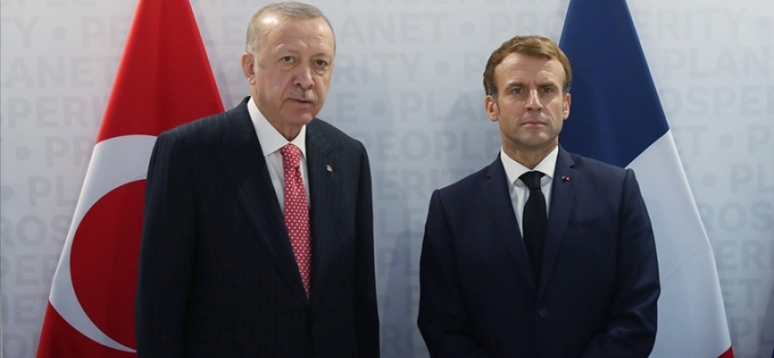 TC Cumhurbaşkanı Erdoğan, Fransa Cumhurbaşkanı Macron ile telefonda görüştü