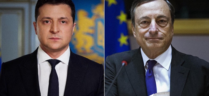 İtalya Başbakanı Draghi, Ukrayna Devlet Başkanı Zelenskiy ile görüştü