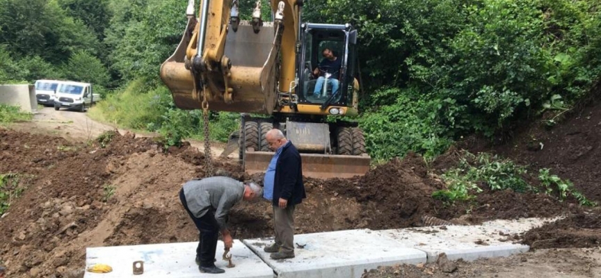 Ordu'da yağışın yol açtığı hasarın giderilmesi için çalışmalar sürüyor