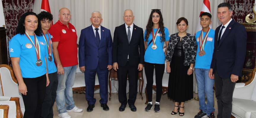 Meclis Başkanı Töre, başarı elde eden Taekwondo Karate Judo Aikido Milli Takımı sporcularını kabul etti