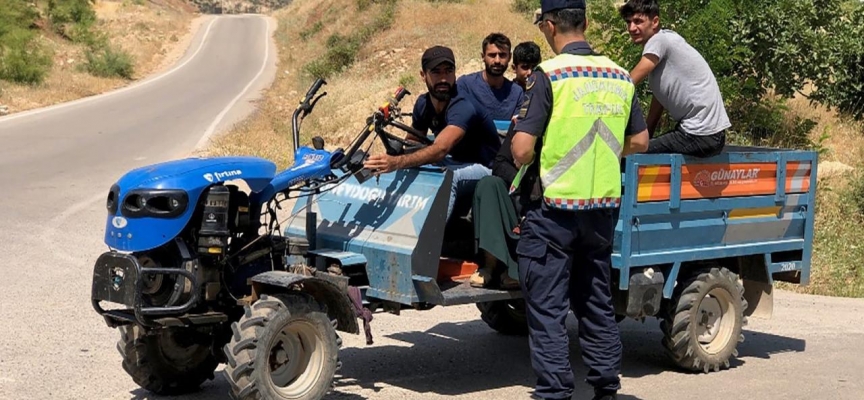 Siirt'te jandarmadan tarım araçlarına yönelik denetim