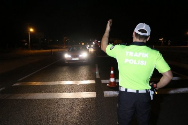 Girne’de trafik denetimi