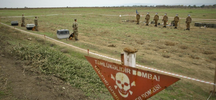 Azerbaycan: Laçın'da Ermeni güçlerce döşenen mayın tarlası bulundu