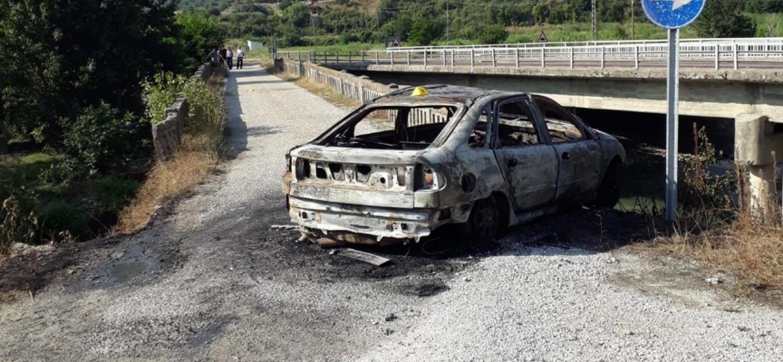 Aracı yanmış halde bulunan kadının cesedine ulaşıldı