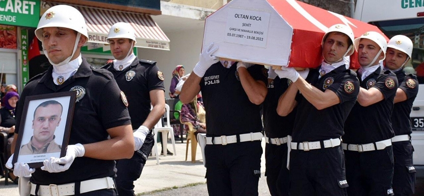 Şehit Bekçi Oltan Koca, memleketi Gümüşhane'de son yolculuğuna uğurlandı