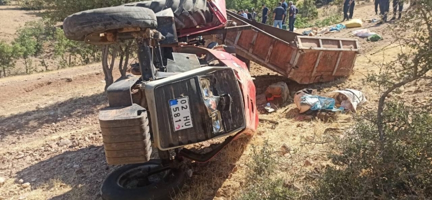 Adıyaman'da traktör devrildi: 1 ölü, 8 yaralı