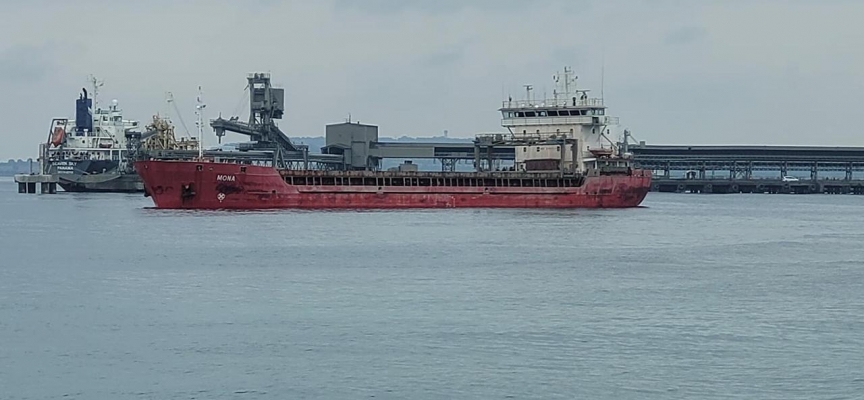 Çanakkale Boğazı'nda kargo gemisi karaya oturdu