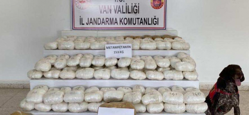 Van’da tek seferde 153 kilogram metamfetamin ele geçirildi