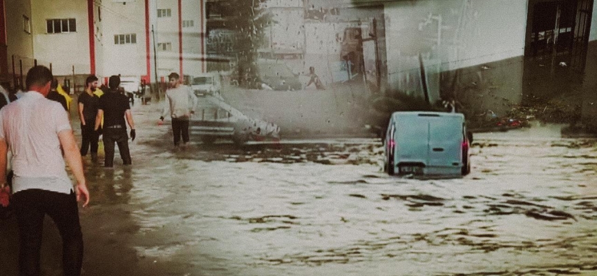 Esenyurt'u yine sağanak vurdu: Yollar göle döndü, evleri su bastı