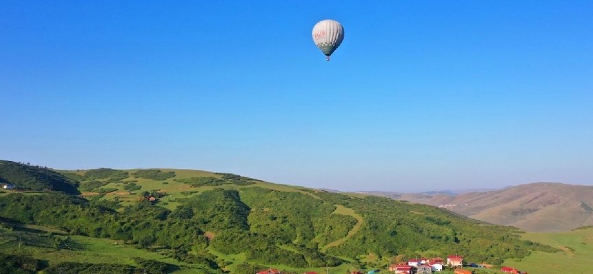 Ordu'da turizmi canlandırmak için balon uçuşu denendi