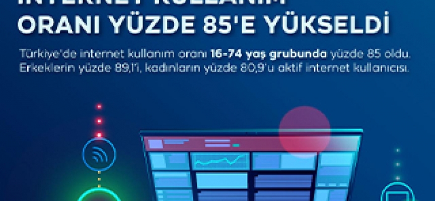 Türkiye'de internete erişim oranı yüzde 94,1'e yükseldi