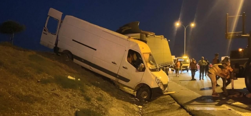 Silivri'de zincirleme trafik kazası: 2 yaralı