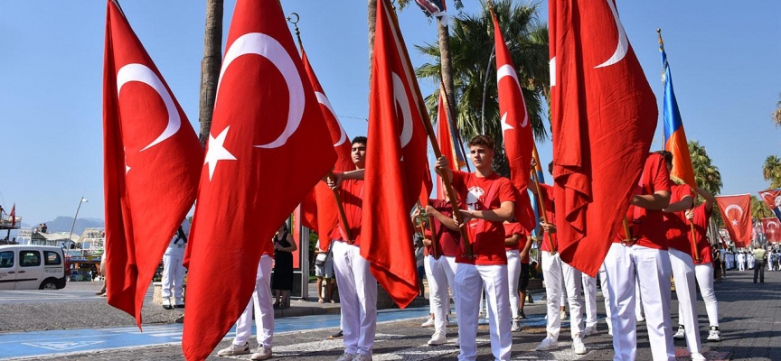 Muğla'da Büyük Zafer törenlerle kutlandı