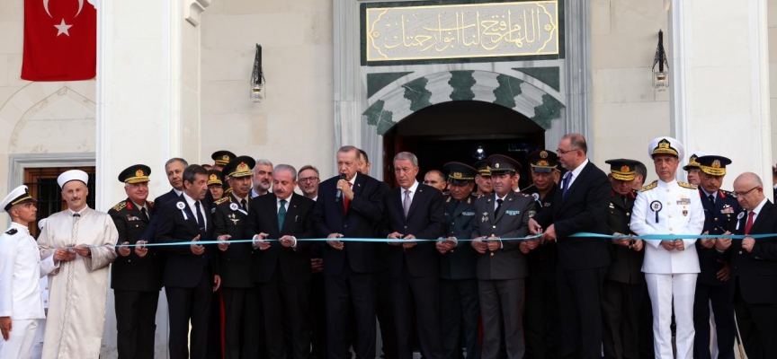 Cumhurbaşkanı Erdoğan, Deniz Harp Okulu Camisi'nin açılışını yaptı