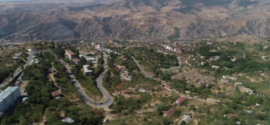 Azerbaycan'ın kontrolüne geçen Laçın ve köyleri görüntülendi