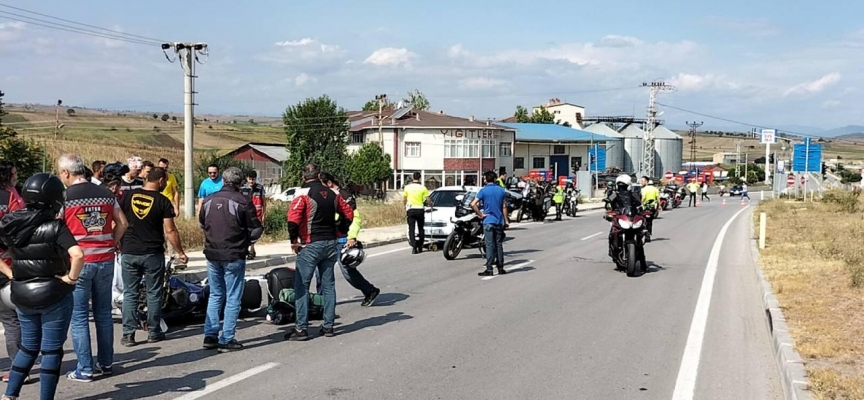 Samsun'da motosiklet kazası: 2 yaralı