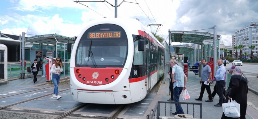 Samsun'da tramvaylar TEKNOFEST boyunca 920 bin 880 yolcu taşıdı