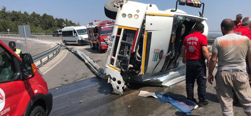 Mersin'de su tankeri devrildi: 1 ölü