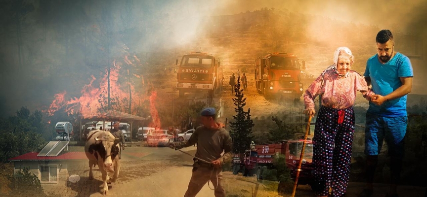 Mersin'deki orman yangını için Mehmetçik seferber oldu