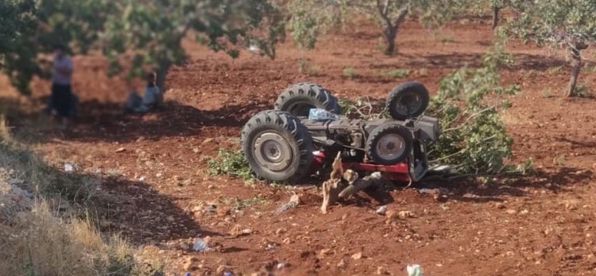 Gaziantep'te traktör devrildi: 1 ölü, 4 yaralı