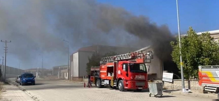 Elazığ'da fabrika yangını