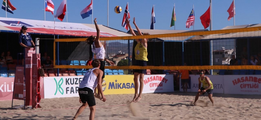 19 Yaş Altı Dünya Plaj Voleybolu Şampiyonası İzmir'de başladı