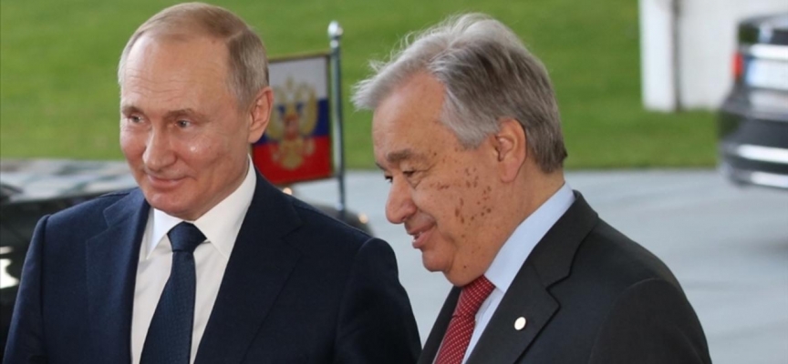 Guterres, Putin'le Tahıl Sevkiyatı Anlaşması'nın genişletilmesini görüştü