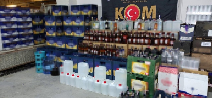 Eskişehir'de 4 bin 744 litre alkol ele geçirildi