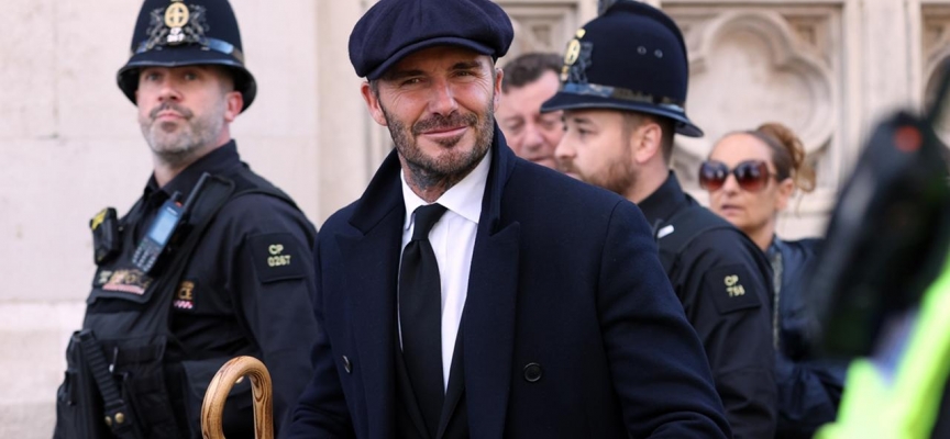 David Beckham Kraliçe'nin naaşını ziyaret etti