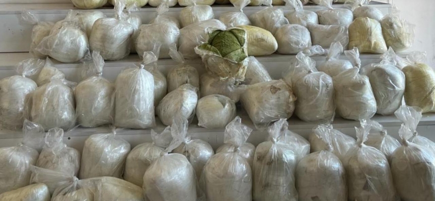 Gaziantep'te 128 kilo 900 gram esrar ele geçirildi