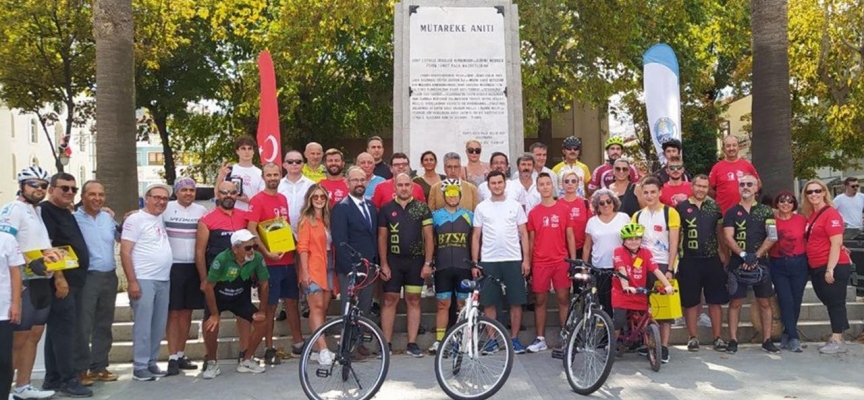 Bursa'da "Tophane'den Mudanya'ya Bisiklet Turu" gerçekleştirildi