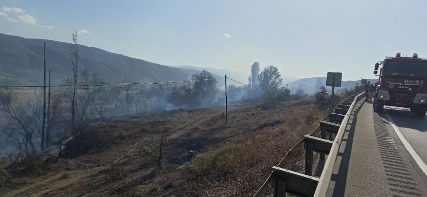 Kastamonu'da çıkan anız yangını söndürüldü