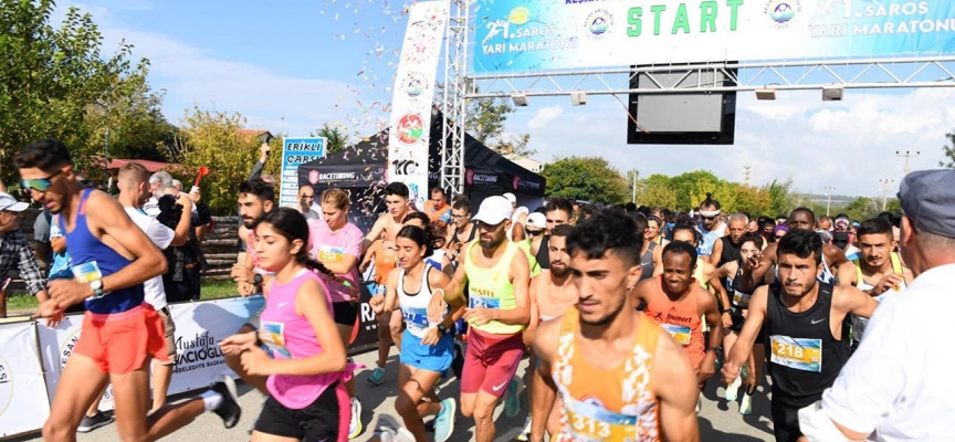 Edirne'de "1. Saros Yarı Maratonu" düzenlendi