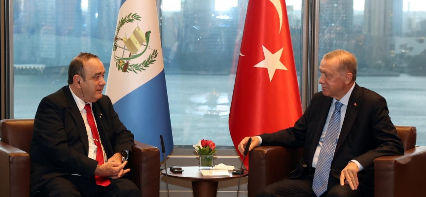 Cumhurbaşkanı Erdoğan Guatemala Cumhurbaşkanı Falla ile görüştü