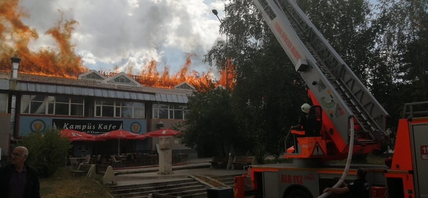 Atatürk Üniversitesi yemekhanesinde yangın