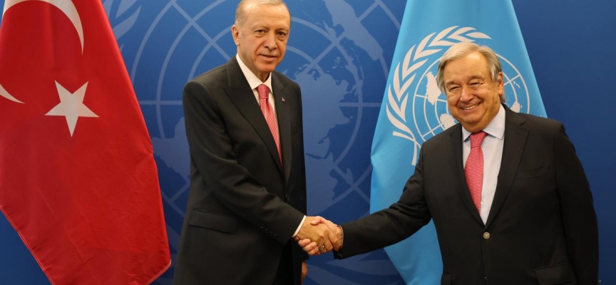 Cumhurbaşkanı Erdoğan, BM Genel Sekreteri Guterres ile görüştü