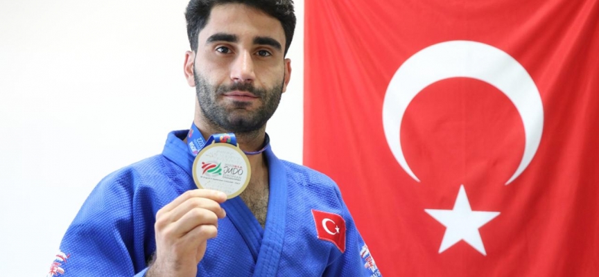 Görme engelli milli judocu Abdurrahim Özalp'in hedefi olimpiyatlar