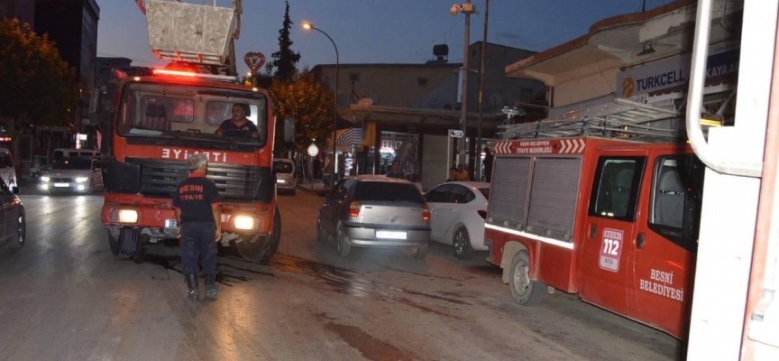 Adıyaman'da iş yerinde yangın