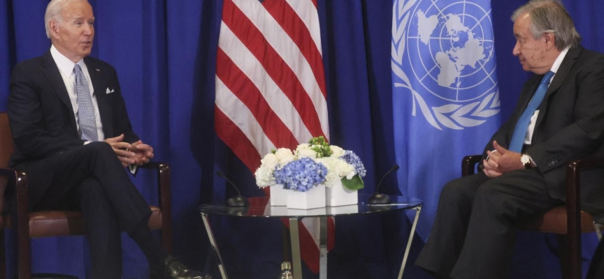 Biden, BM Genel Sekreteri Guterres ile bir araya geldi