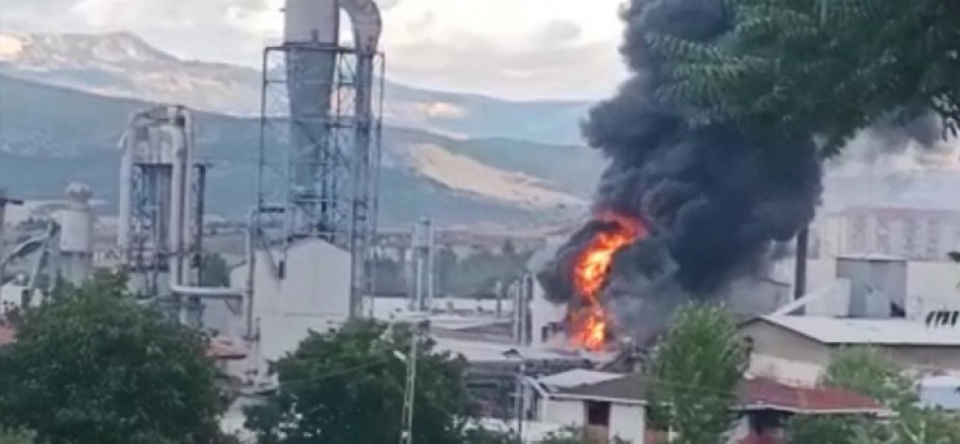 Samsun'da fabrika yangını