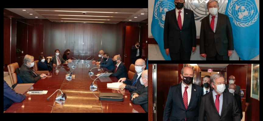 Cumhurbaşkanı Tatar, BM Genel Sekreteri  Guterres ile görüştü