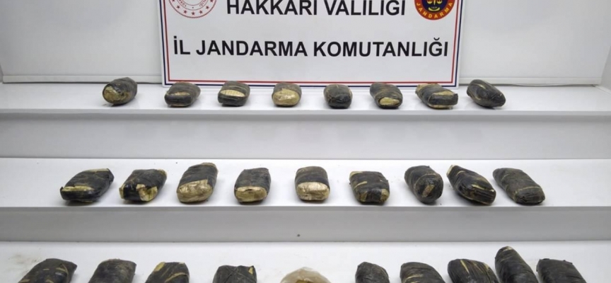 Hakkari'de 27 kilo 500 gram uyuşturucu ele geçirildi