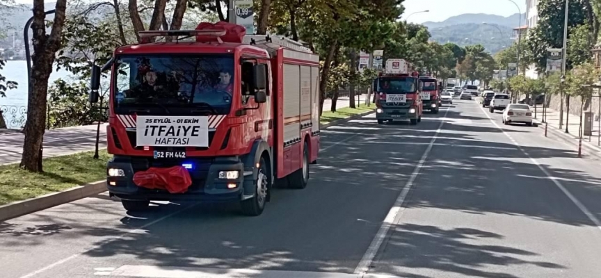 Ordu'da İtfaiye Haftası kutlandı