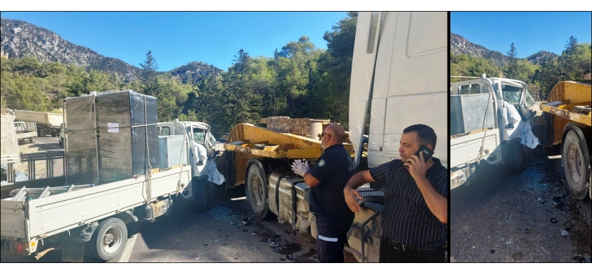 Tatlısu-Geçitkale anayolunda feci kaza: 1 kişi yaralandı